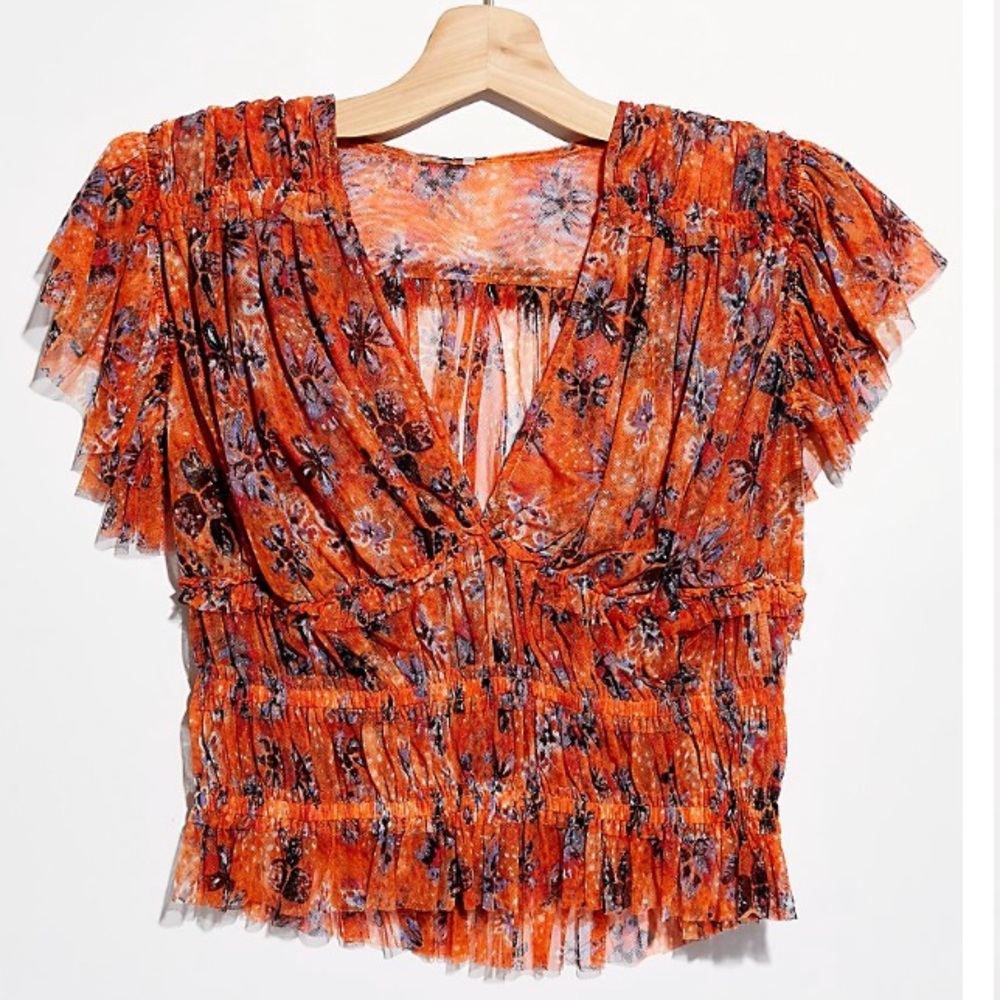Free People Making Me Smile Top Medium